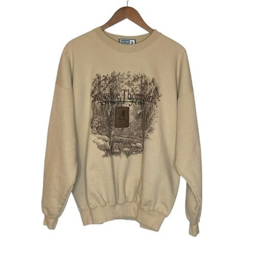 VTG Snowshoe Thompson Mens Bird Hunting Sweatshirt XL Straight Flush Sportsman
